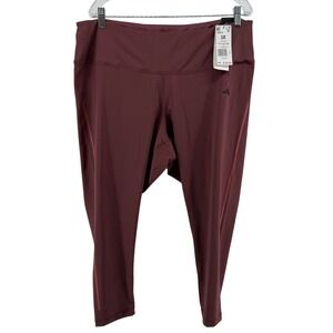 Adidas Womens Yoga Training Tights NWT Crimson High Rise 7/8 Leggings 3X HZ9079‎